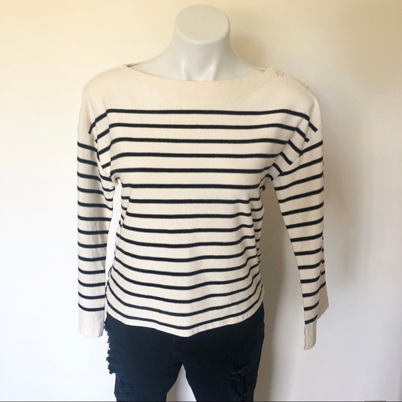 Ralph Lauren Tops - ✨5/$20✨[Ralph Lauren] Striped Quarter Sleeve Shirt